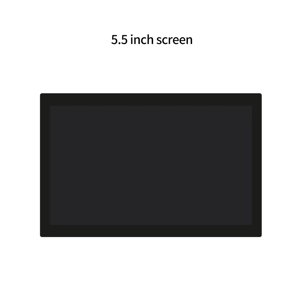 Front view of the replacement 5.5-inch touchscreen display