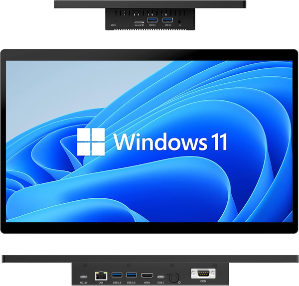 HIGOLE F15 15.6-Inch Industrial Tablet PC with Stand, Windows 11 Pro,Intel Celeron N5095, 8GB RAM + 128GB ROM