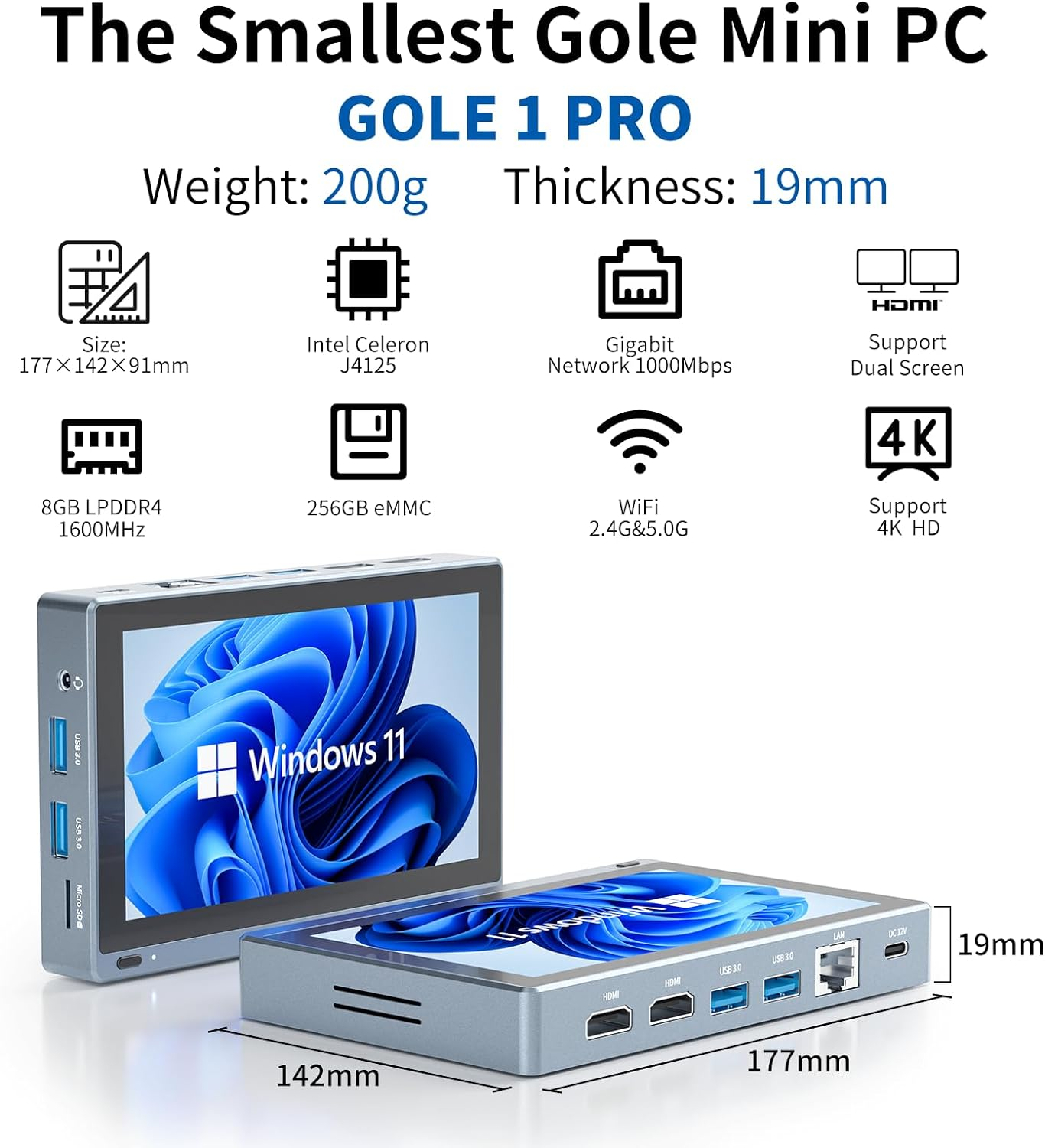 HigolePC Gole F10 ミニPCIntel CeleronJ4125 ミニPC Windows 高速 HigolePC Gole F10 ミニPCIntel CeleronJ4125 ミニPC Windows 高速