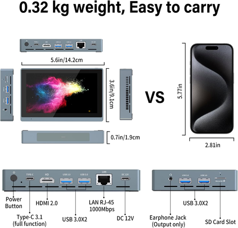 HIGOLE Gole 2 Pro Mini PC - Windows 11 Pro, Intel Celeron N5095 HIGOLE Gole 2 Pro Mini PC - Windows 11 Pro, Intel Celeron N5095