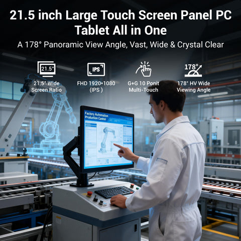 HIGOLEPC 21.5  Inch Touch Screen Industrial Panel PC