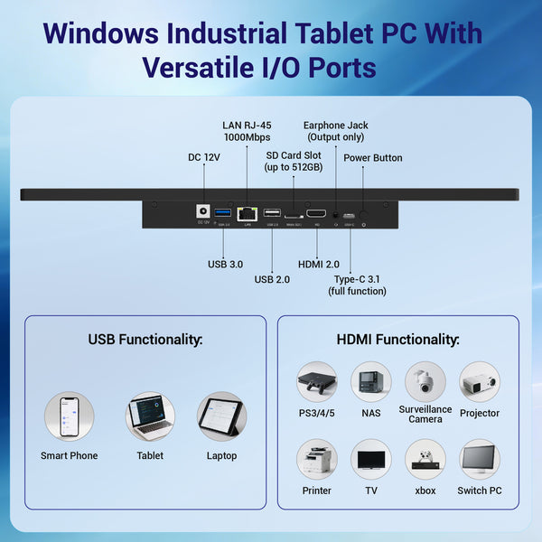 HIGOLEPC 21.5  Inch Touch Screen Industrial Panel PC