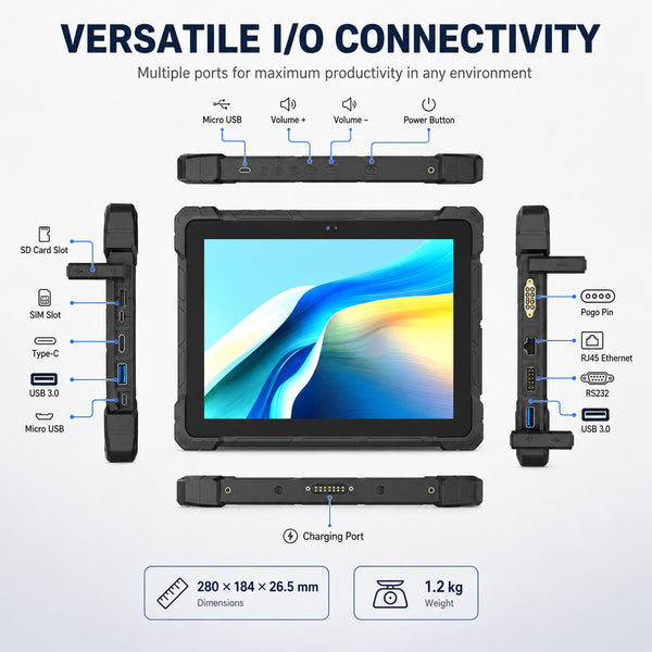 HIGOLEPC F7R Rugged Tablet 10.1