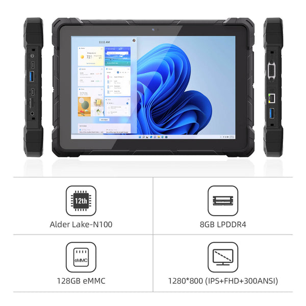 HigolePC Introducing F9A: Intel N100 16GB+256GB Rugged Tablet with Windows 11 Pro, 4G LTE, GPS, NFC,