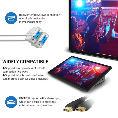 HIGOLE 10,1-Zoll-Touchscreen-Windows 11-Mini-PC Intel Celeron 8 GB RAM 128 GB ROM Typ-C HDMI WiFi6 