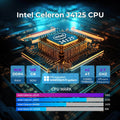 Mini PC HIGOLE Gole 1 Pro - Windows 11 Pro Intel Celeron J4125 8GB RAM 256GB 