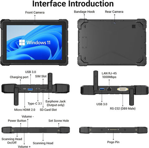 HIGOLE  F7G Rugged Tablet 10.1