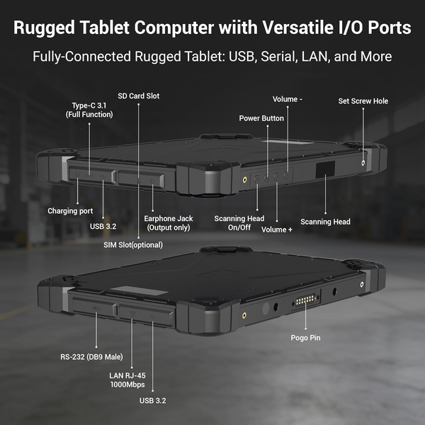 HigolePC Introducing F9A: Intel N100 16GB+256GB Rugged Tablet with Windows 11 Pro, 4G LTE, GPS, NFC,