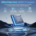 HIGOLEPC Mini PC Stick - Intel Celeron J4105, Windows 11, USB PD3.0, HDMI 4K, Gigabit Ethernet, WiFi 5.0, BT 5.2, for Office & Home