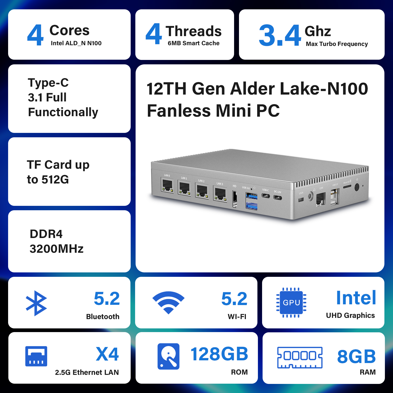 Mini PC With Windows 11 Pro 8GB RAM | HDMI Mini Computer Mini PC With Windows 11 Pro 8GB RAM | HDMI Mini Computer